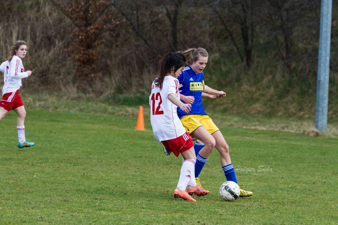 Bild 204 - B-Juniorinnen Tus Tensfeld - TSV Gnutz o.W. : Ergebnis: 1:3